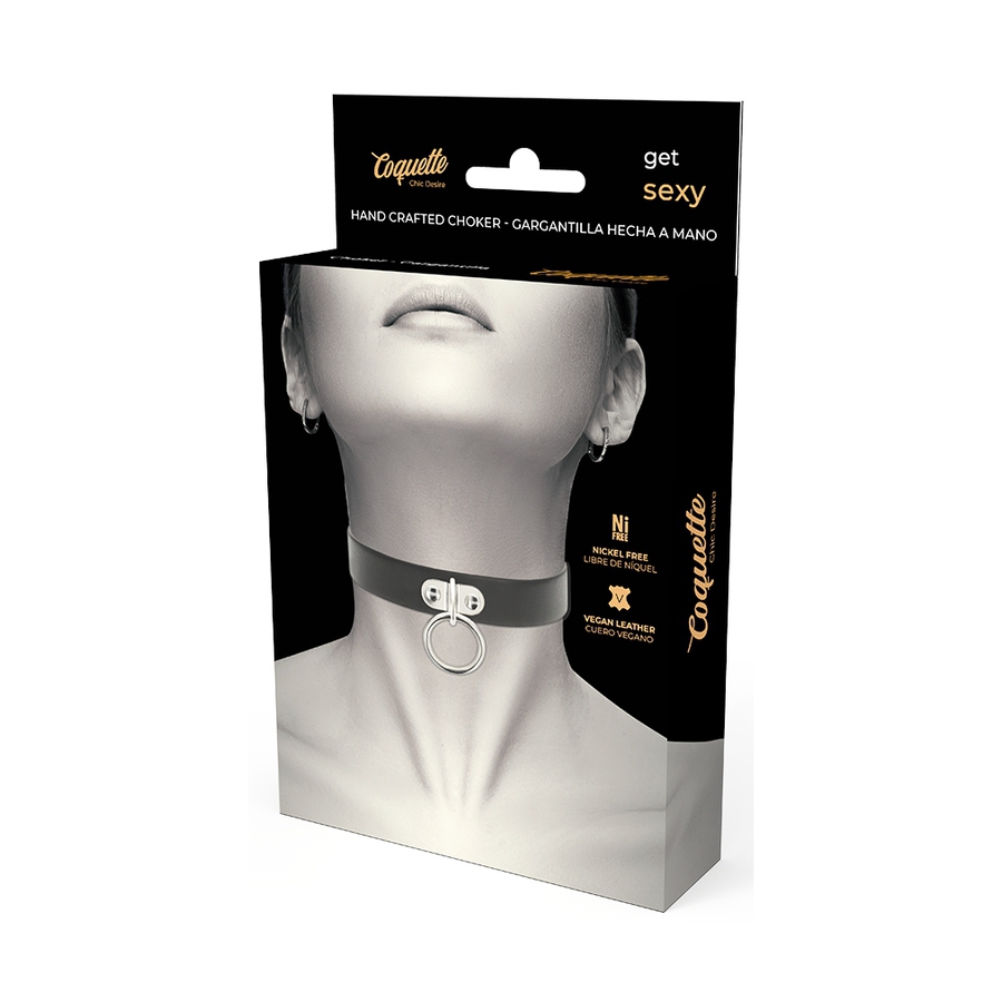 Collier Coquette Avec Anneau Noir 2 Collier Coquette Avec Anneau Noir – Image 2