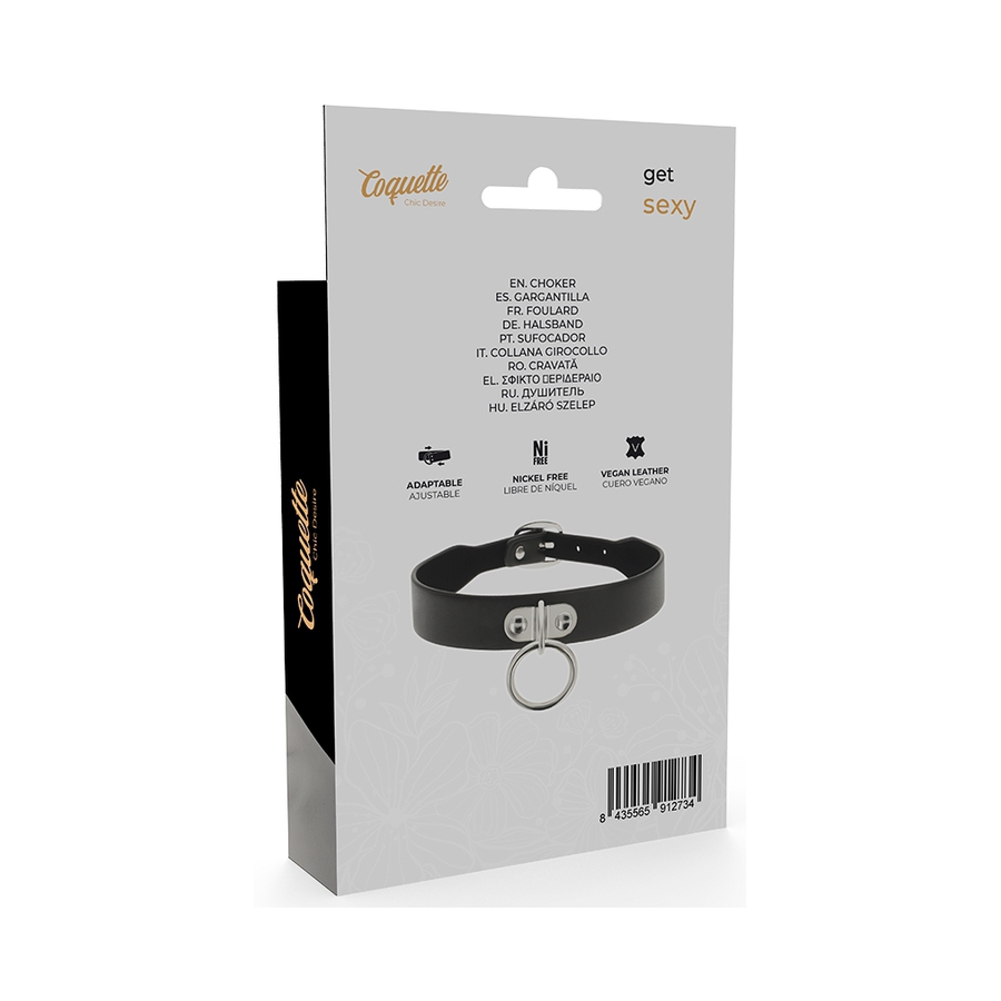 Collier Coquette Avec Anneau Noir 5 Collier Coquette Avec Anneau Noir – Image 5