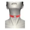 Collier Coquette Avec Anneau Rouge