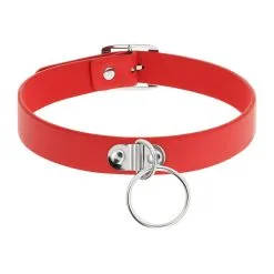 Collier Coquette Avec Anneau Rouge -FÉMINITÉS boutique collier coquette avec anneau rouge 2