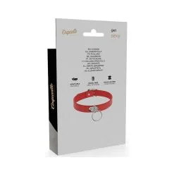 Collier Coquette Avec Anneau Rouge -FÉMINITÉS boutique collier coquette avec anneau rouge 4