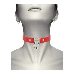 Collier Coquette Avec Pendentif Coeur Rouge