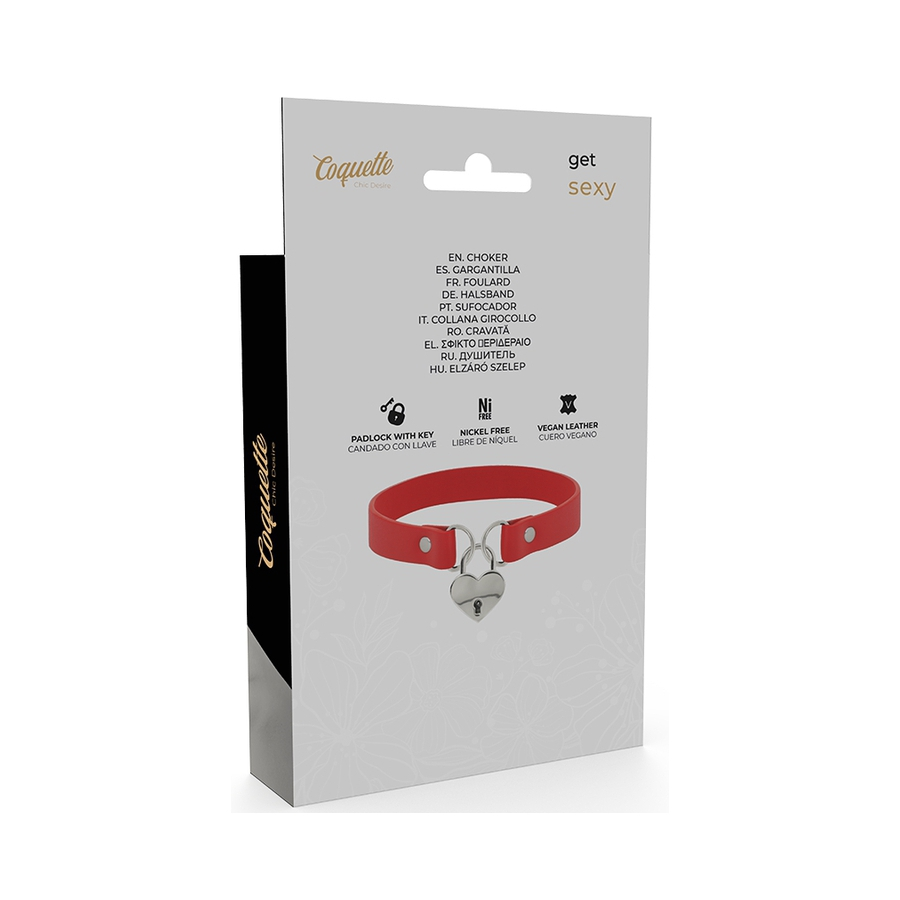 Collier Coquette Avec Pendentif Coeur Rouge 5 Collier Coquette Avec Pendentif Coeur Rouge – Image 5