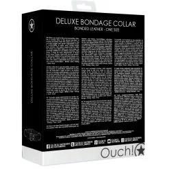 Ouch! Harness Collier DELUXE BONDAGE Noir -FÉMINITÉS boutique collier deluxe bondage noir 4