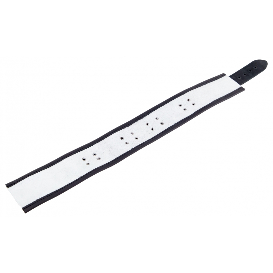 The Red Collier En Cuir 3 Anneaux D | Blanc-Noir 6 The Red Collier En Cuir 3 Anneaux D | Blanc-Noir – Image 6