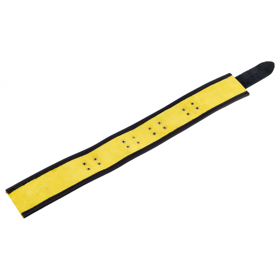 The Red Collier En Cuir 3 Anneaux D | Jaune-Noir 5 The Red Collier En Cuir 3 Anneaux D | Jaune-Noir – Image 5