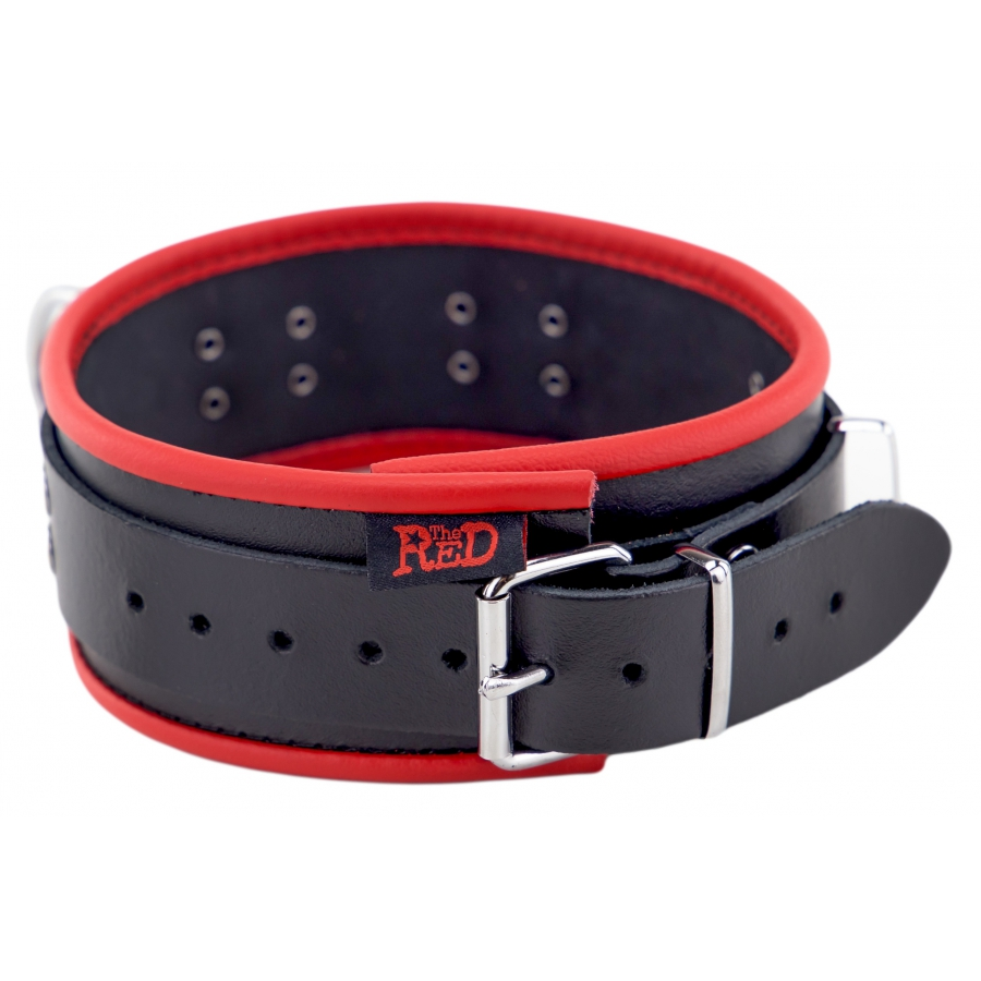 The Red Collier En Cuir 3 Anneaux D Rouge 5 The Red Collier En Cuir 3 Anneaux D Rouge – Image 5