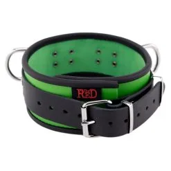 The Red Collier En Cuir 3 Anneaux D | Vert-Noir 11 The Red Collier En Cuir 3 Anneaux D | Vert-Noir -FÉMINITÉS boutique collier en cuir 3 anneaux d vert noir 3