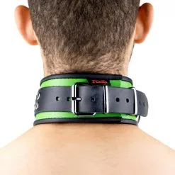 The Red Collier En Cuir 3 Anneaux D | Vert-Noir 15 The Red Collier En Cuir 3 Anneaux D | Vert-Noir -FÉMINITÉS boutique collier en cuir 3 anneaux d vert noir 7