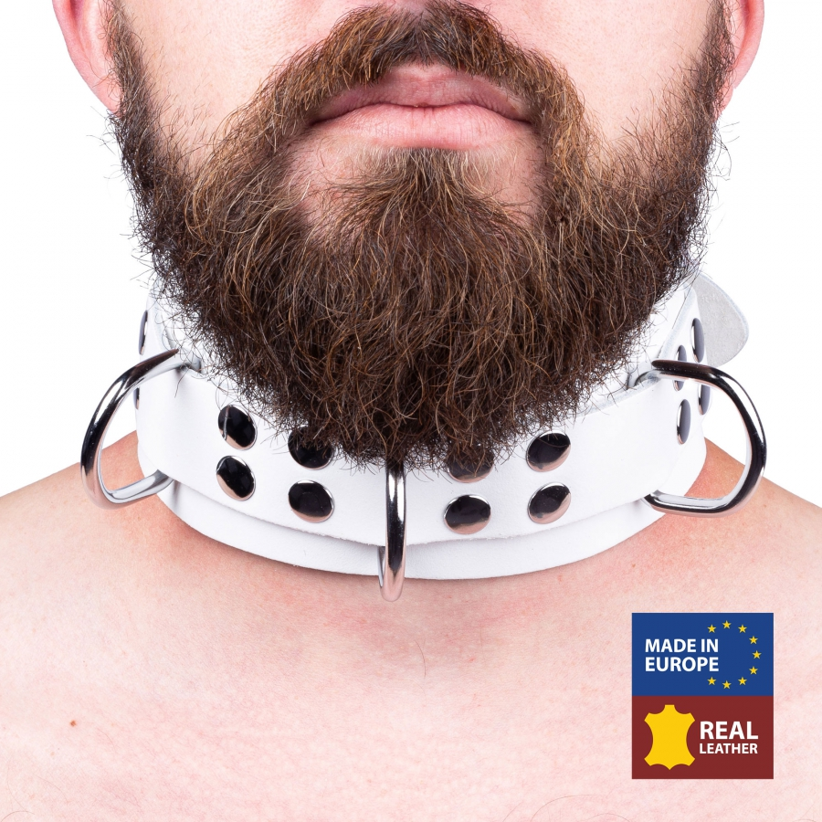 The Red Collier En Cuir ULTRA Blanc 1 The Red Collier En Cuir ULTRA Blanc