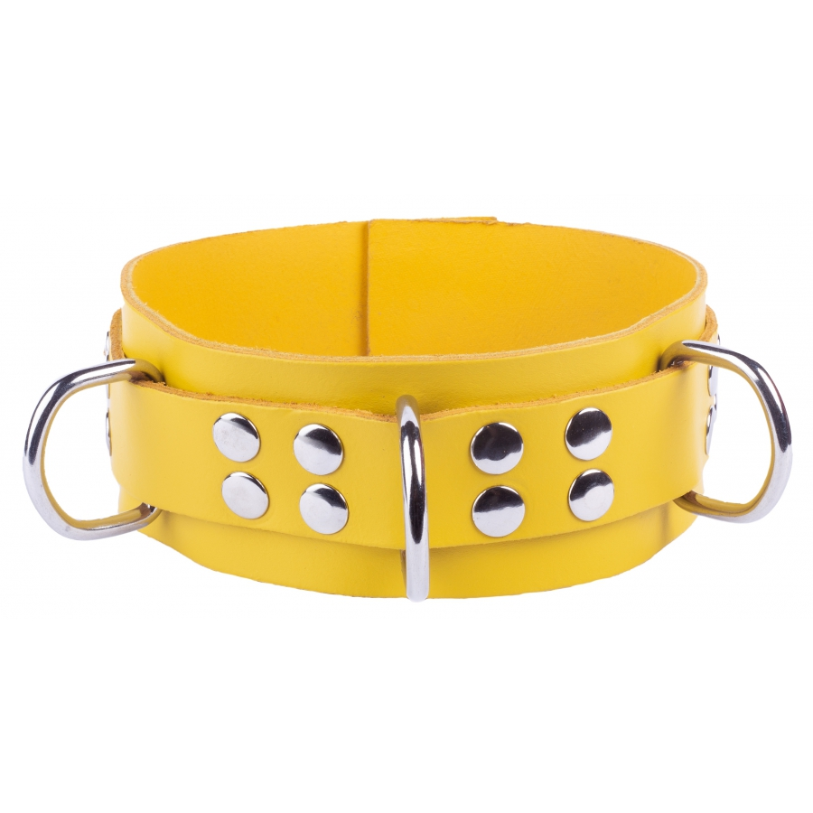 The Red Collier En Cuir ULTRA Jaune 2 The Red Collier En Cuir ULTRA Jaune – Image 2