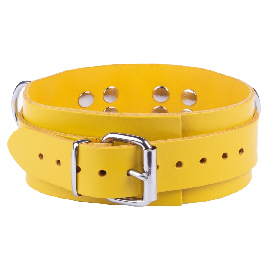 The Red Collier En Cuir ULTRA Jaune 3 The Red Collier En Cuir ULTRA Jaune – Image 3