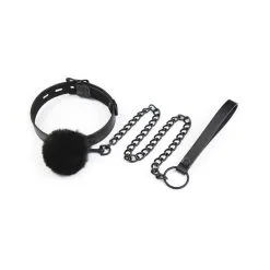 Generique Collier Et Laisse BALL TOP Noir