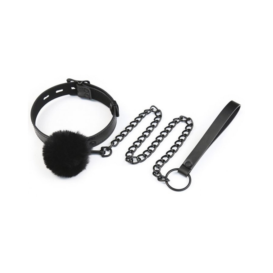 Generique Collier Et Laisse BALL TOP Noir 1 Generique Collier Et Laisse BALL TOP Noir