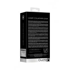Ouch! Luxury Collier Et Laisse LUXURY Noir -FÉMINITÉS boutique collier et laisse luxury noir 3