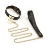 Collier Et Laisse Simili SCLAVE Noirs