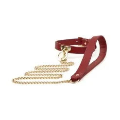 Generique Collier Et Laisse Simili SCLAVE Rouge -FÉMINITÉS boutique collier et laisse simili sclave rouge 1