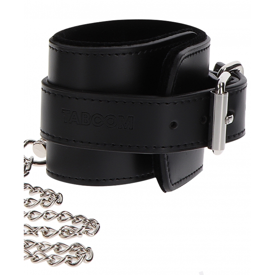 Collier Et Menottes De Poignets HEAVY Taboom Noir 4 Collier Et Menottes De Poignets HEAVY Taboom Noir – Image 4