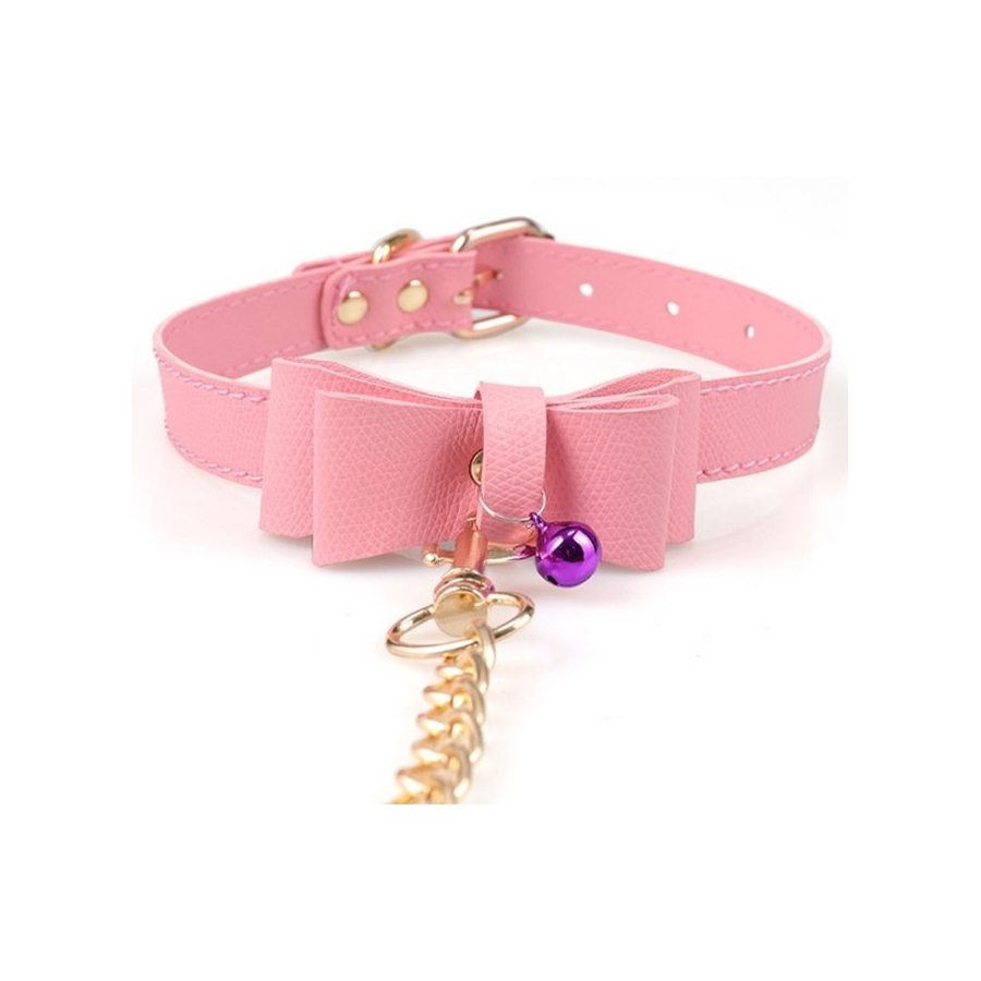 Generique Collier Laisse BOW Rose 2 Generique Collier Laisse BOW Rose – Image 2