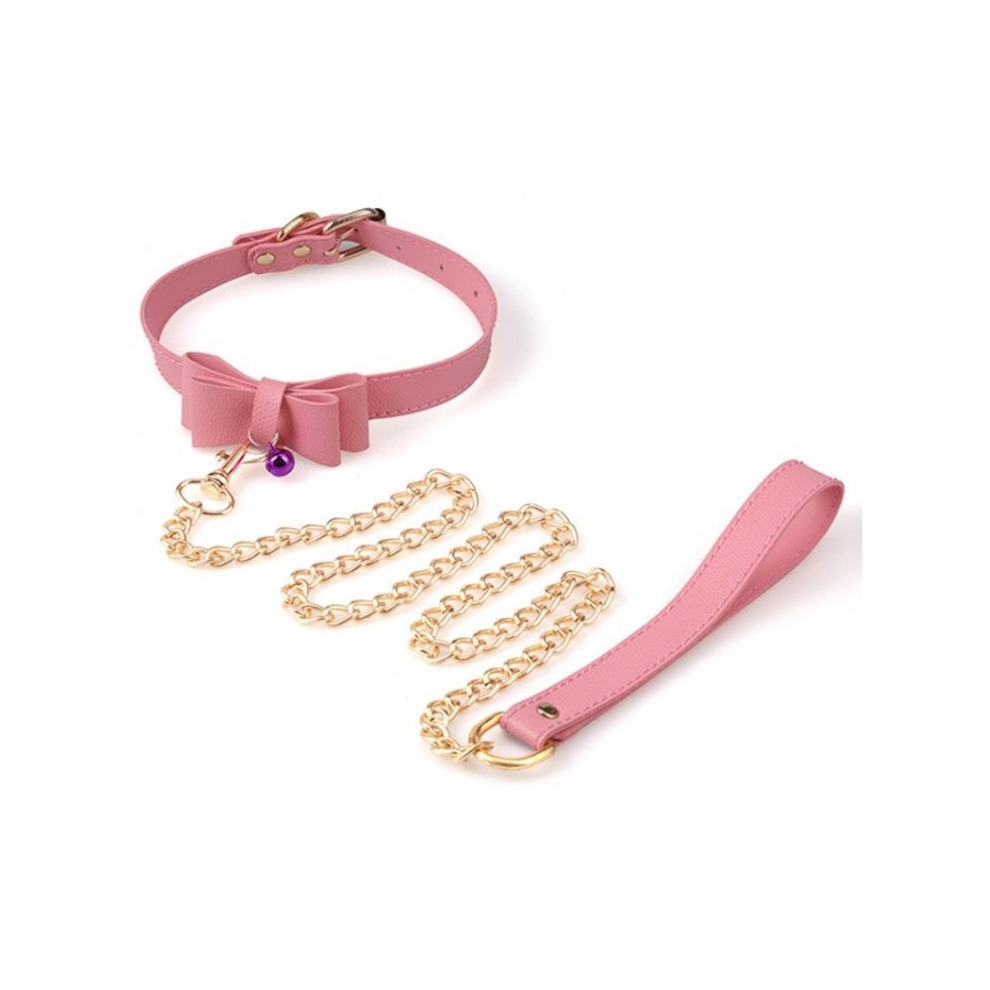 Generique Collier Laisse BOW Rose 1 Generique Collier Laisse BOW Rose