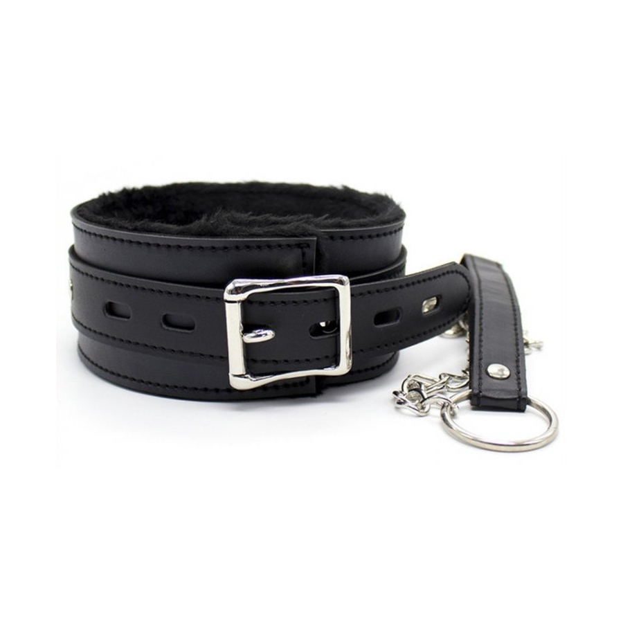 Generique Collier Laisse FUR Noir 3 Generique Collier Laisse FUR Noir – Image 3