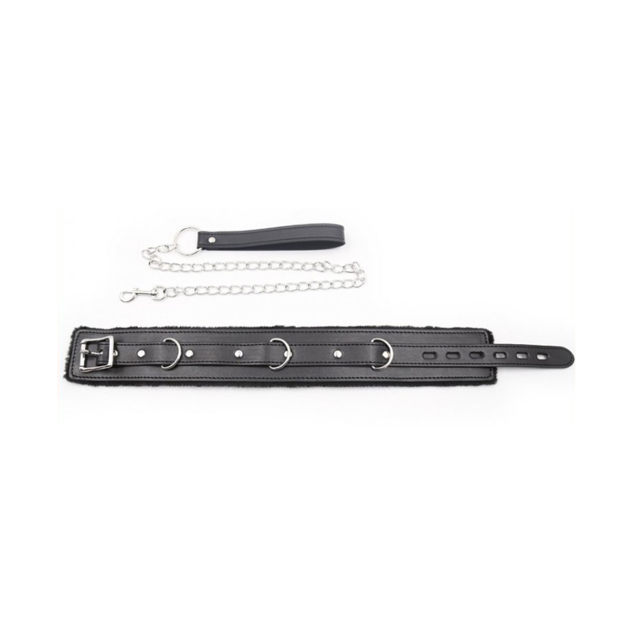 Generique Collier Laisse FUR Noir 4 Generique Collier Laisse FUR Noir – Image 4