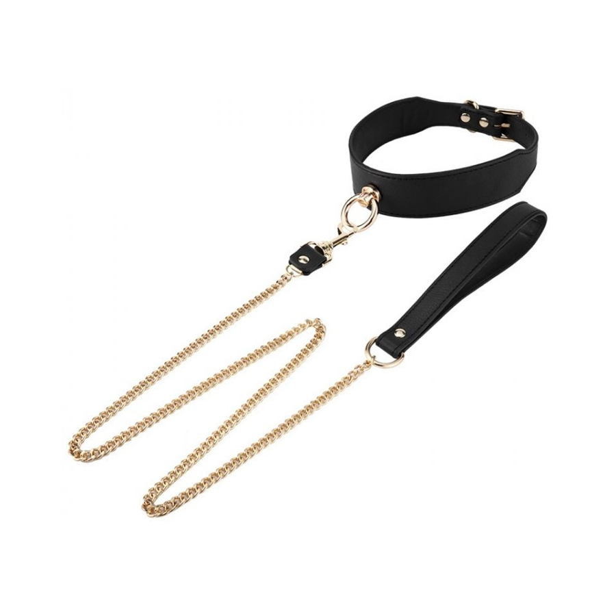 Generique Collier Laisse GOLDEN Noir 1 Generique Collier Laisse GOLDEN Noir