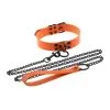 Generique Collier-Laisse PUNK Orange