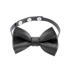 Kiotos Collier Noeud Papillon Cuir