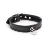 Generique Collier O RING Simili Noir