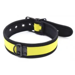 Kinky Puppy Collier PUPPY Néoprène Jaune