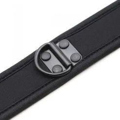 Kinky Puppy Collier PUPPY Néoprène Noir -FÉMINITÉS boutique collier puppy neoprene noir 4