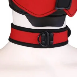 Kinky Puppy Collier PUPPY Néoprène Rouge -FÉMINITÉS boutique collier puppy neoprene rouge 2