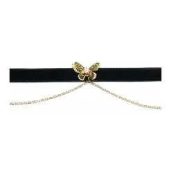 Generique Collier Ras De Cou BUTTERFLY - Noir -FÉMINITÉS boutique collier ras de cou butterfly noir 2