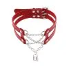 Joy Jewels Collier Ras De Cou PENDANT LOCK Rouge