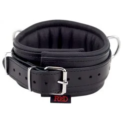 The Red Collier Rembourré En Cuir Avec Anneaux D Noir 16 The Red Collier Rembourré En Cuir Avec Anneaux D Noir -FÉMINITÉS boutique collier rembourre en cuir avec anneaux d noir 1 6