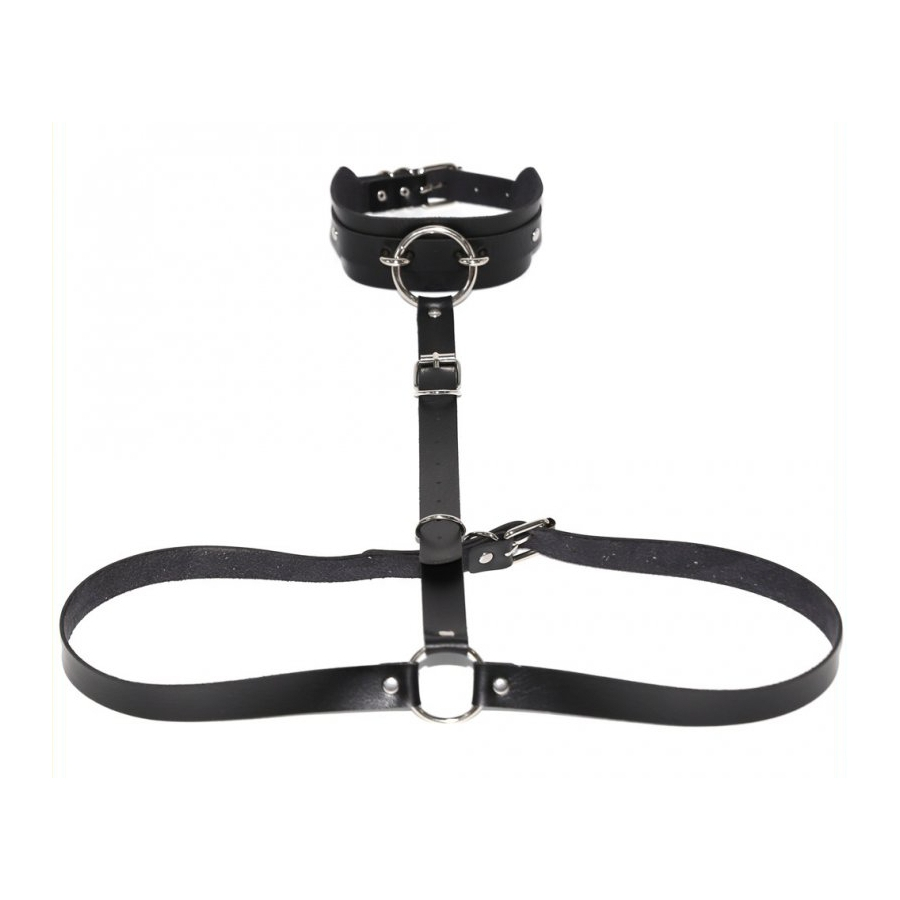 Kinky Party Collier Sm + Ceinture BELT STRICT Noir 1 Kinky Party Collier Sm + Ceinture BELT STRICT Noir