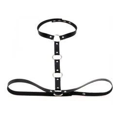 Kinky Party Collier Sm + Ceinture WAIST NECK Noir