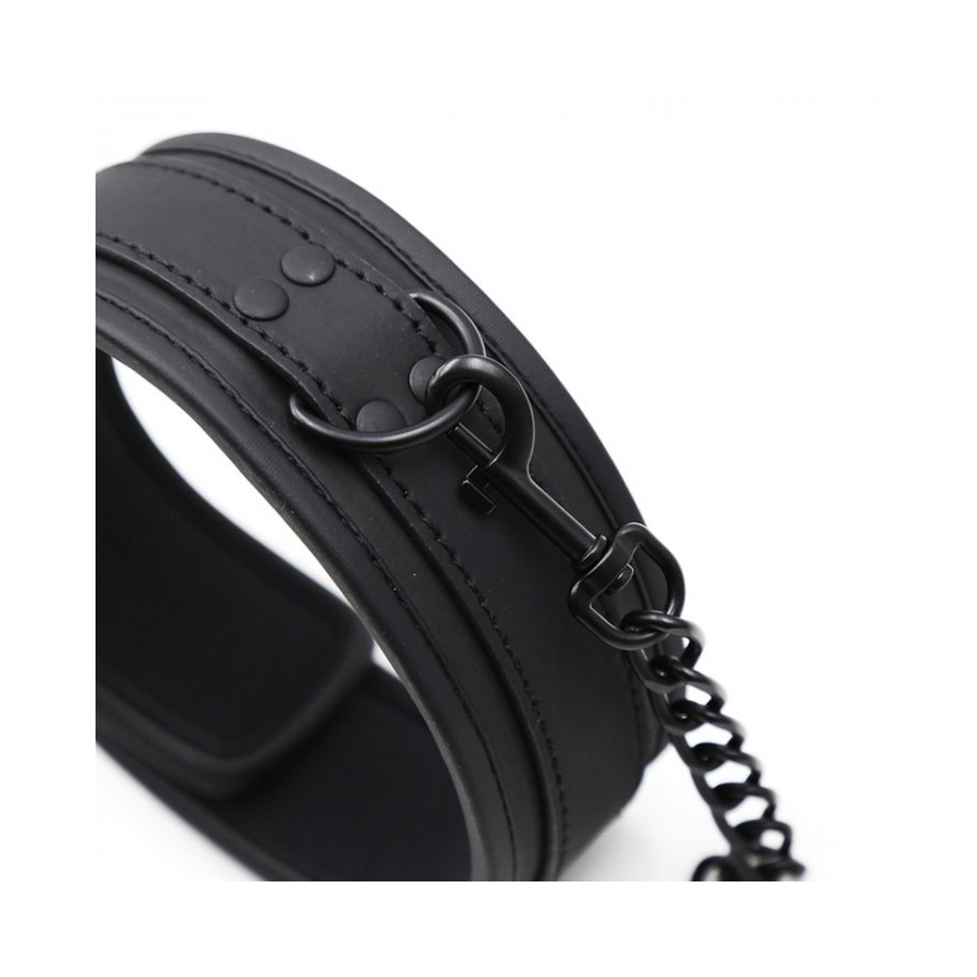 FUKR Collier Soumission Avec Laisse Noir 3 FUKR Collier Soumission Avec Laisse Noir – Image 3