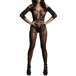 Le Desir Combi Sexy LACE SLEEVED Noir