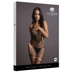 Le Desir Combi Sexy NET HIGH NECK Noir -FÉMINITÉS boutique combi sexy net high neck noir 2