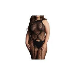 Le Desir Combinaison CROTCHLESS LEOPARD Noire