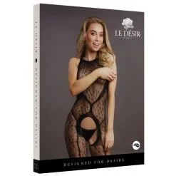 Le Desir Combinaison Ouverte Dos Nu Féline - Noir -FÉMINITÉS boutique combinaison ouverte dos nu feline noir 2