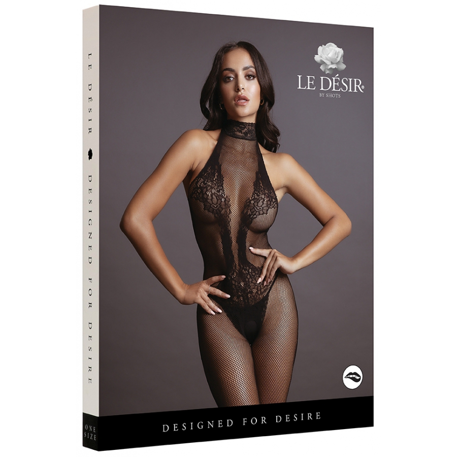Le Desir Combinaison Sexy FISHNET & LACE Noir 3 Le Desir Combinaison Sexy FISHNET & LACE Noir – Image 3
