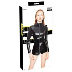 Black Level Combinaison VINYL SHORT Noire 15 Black Level Combinaison VINYL SHORT Noire -FÉMINITÉS boutique combinaison vinyl short noire 7