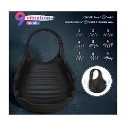 Generique Coque Vibrante Pour Les Testicules NEST 9 Vibrations -FÉMINITÉS boutique coque vibrante pour les testicules nest 9 vibrations 3