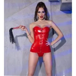 Chilirose Corset + String Rosalia Rouge 7 Chilirose Corset + String Rosalia Rouge -FÉMINITÉS boutique corset string rosalia rouge 3