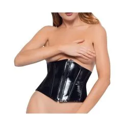Black Level Corset VINYL WAIST CINCHER Noir