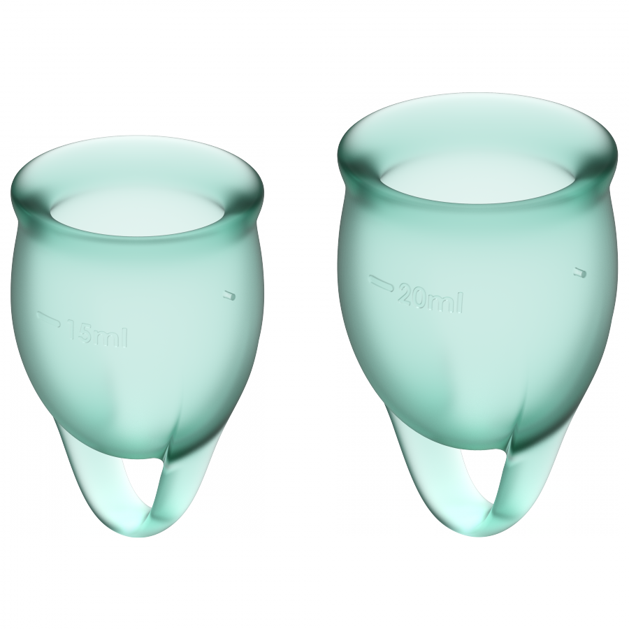 Satisfyer Coupes Menstruelles FEEL CONFIDENT X2 Vert 1 Satisfyer Coupes Menstruelles FEEL CONFIDENT X2 Vert