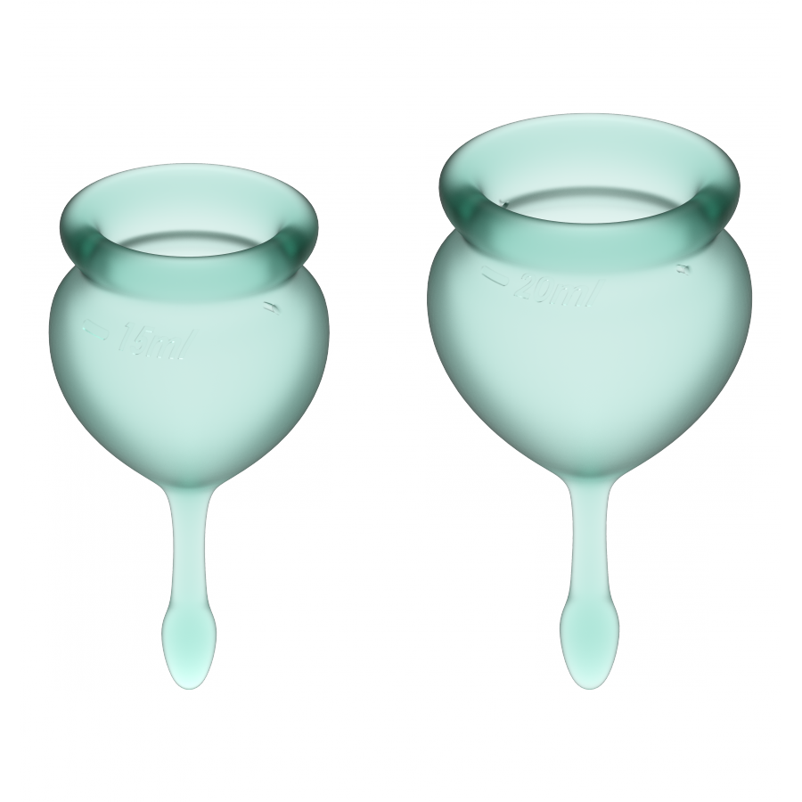 Satisfyer Coupes Menstruelles FEEL GOOD X2 Vert 1 Satisfyer Coupes Menstruelles FEEL GOOD X2 Vert